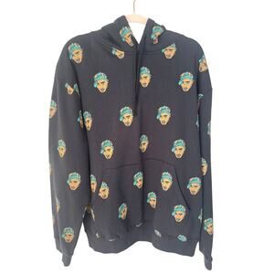 Cross Colours Tupac Shakur Graphic Hoodie NWOT Size Large